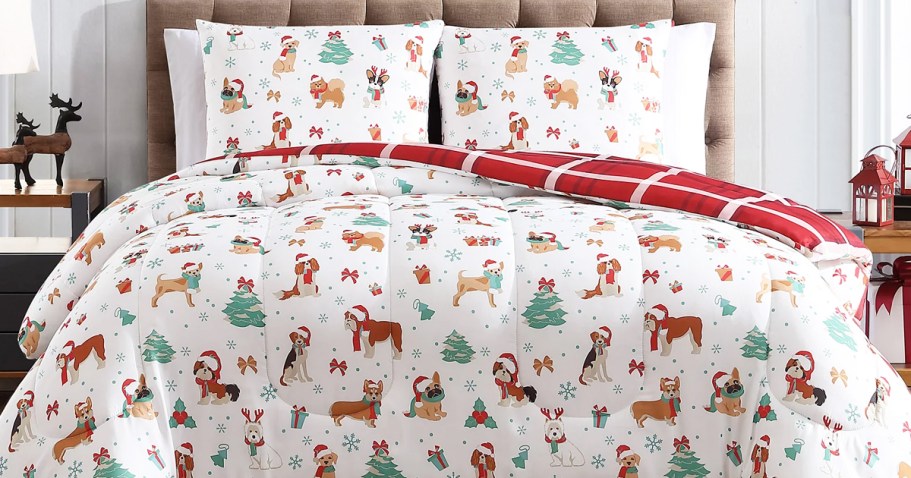 Holiday Reversible Bedding Sets in ANY Size Only $19.99 on Macys.com (Regularly $80)