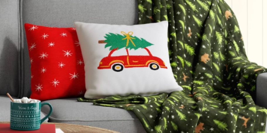 These Cozy Target Christmas Blankets Are ONLY $10