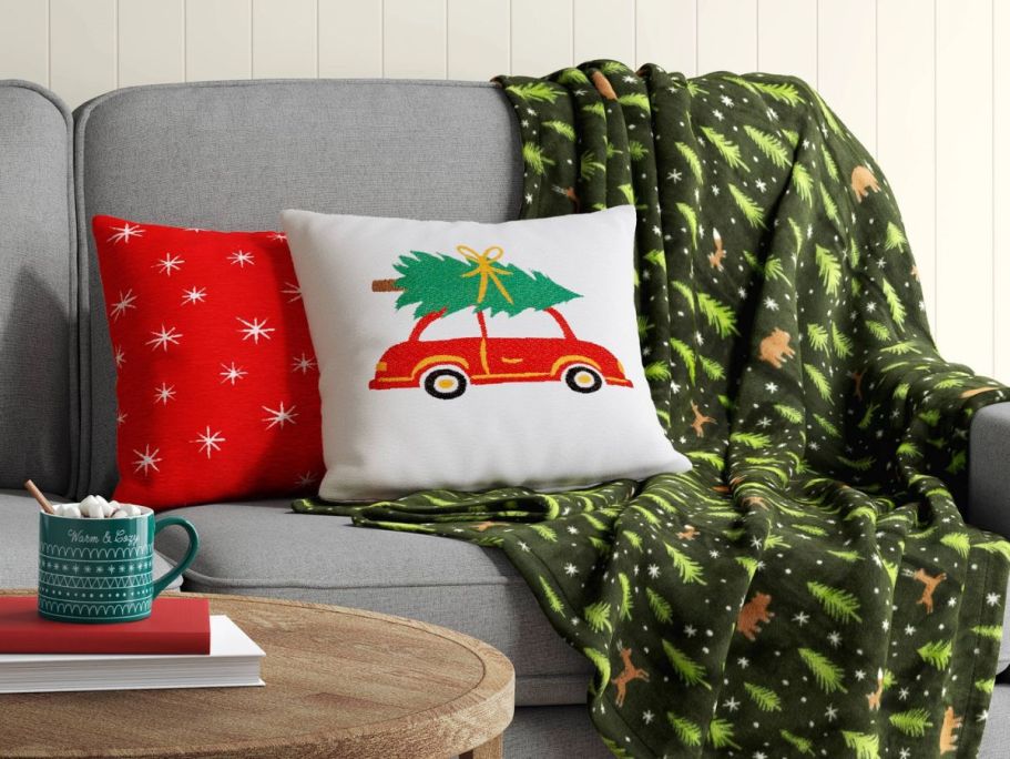 These Cozy Target Christmas Blankets Are ONLY $10