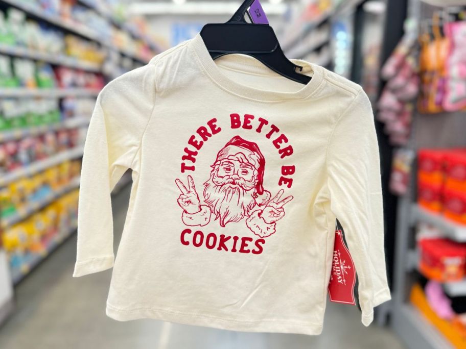 Holiday Time Christmas Toddler Graphic Tee Cookies