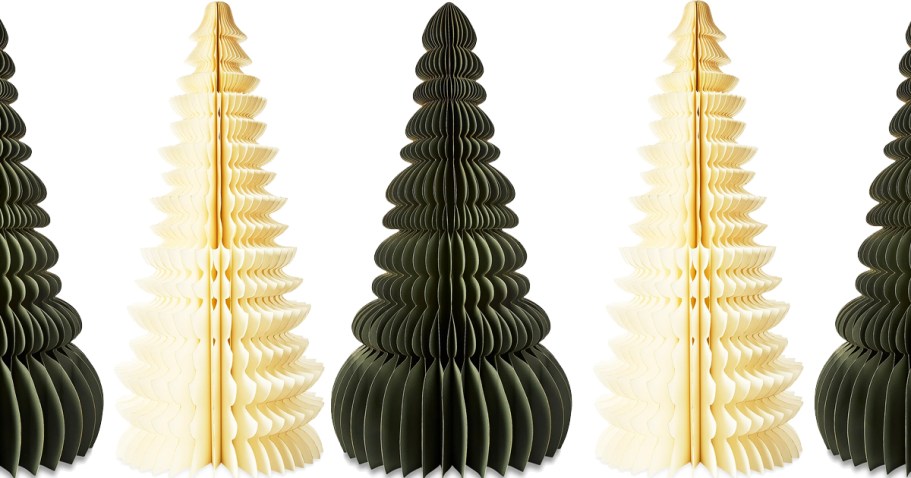 Walmart Paper Christmas Trees from $22.64 (West Elm Vibes for Over $100 LESS!)