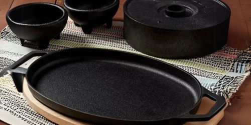 Cast Iron Fajita Pan & Accessories Set JUST $19.99 on Macys.com (Reg. $62)