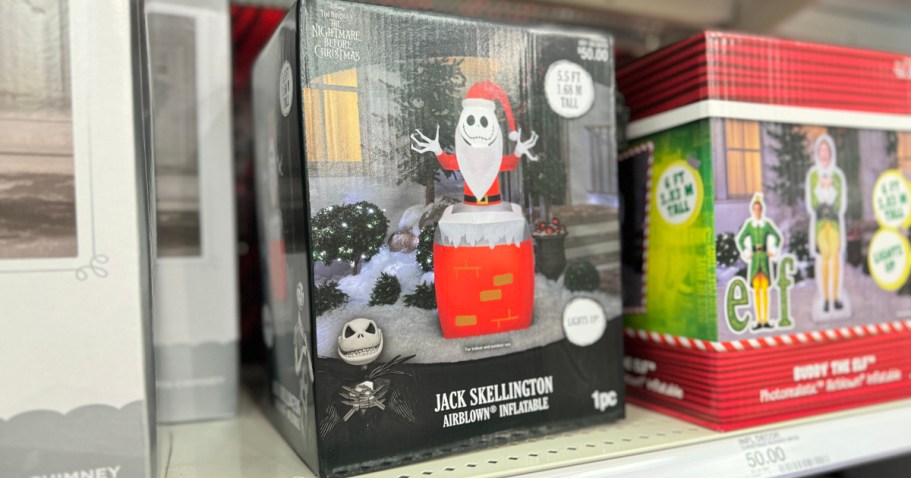 NEW Christmas Inflatables at Target | Jack Skellington, Elf, Bluey, & More!