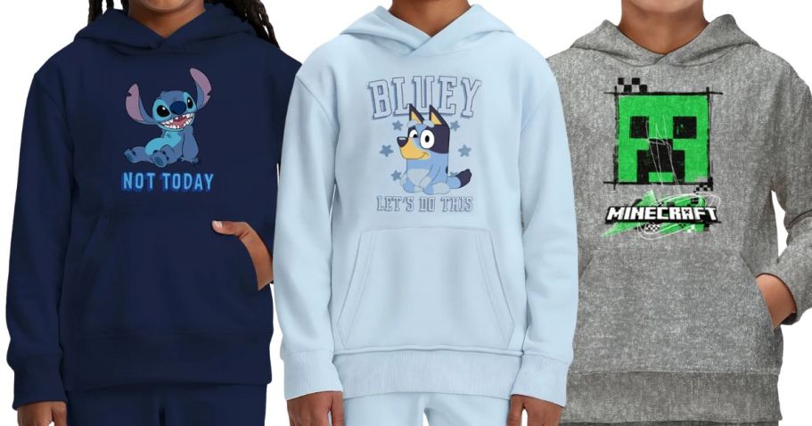 Kids Character Hoodies Only $8 on Walmart.com (Reg. $12) | Hello Kitty, Pokemon, Spiderman, & More!