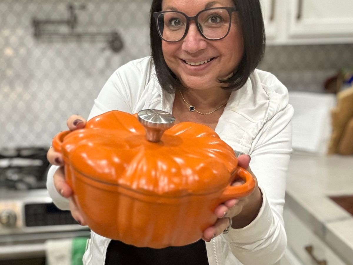 Cast Iron Pumpkin Casserole Dish from $27 Shipped