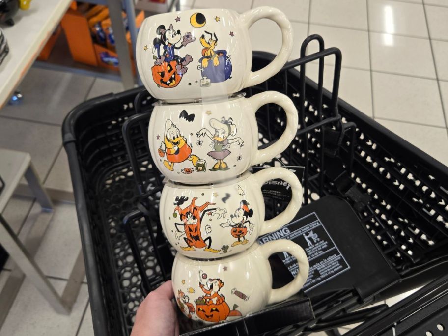 Celebrate Together Halloween Disney Friends 4-Piece Mug Stack