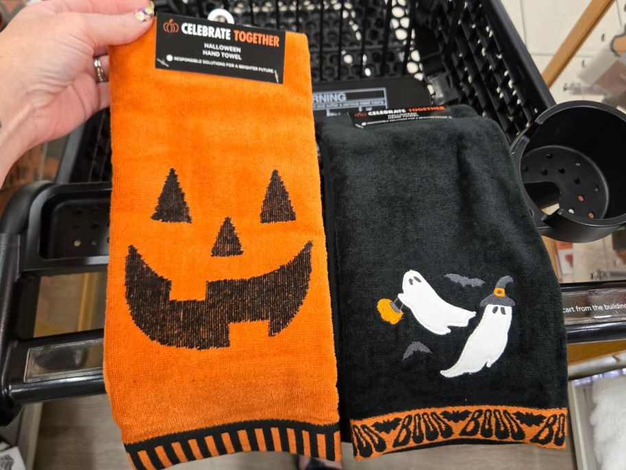 Two Celebrate Together Halloween Hand Towels
