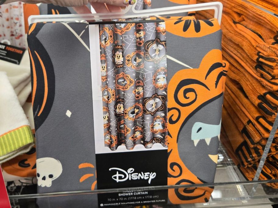 A Celebrate Together Disney's Friends Halloween Shower Curtain