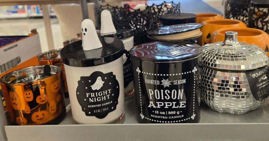 Halloween thremed candles at Kohl's