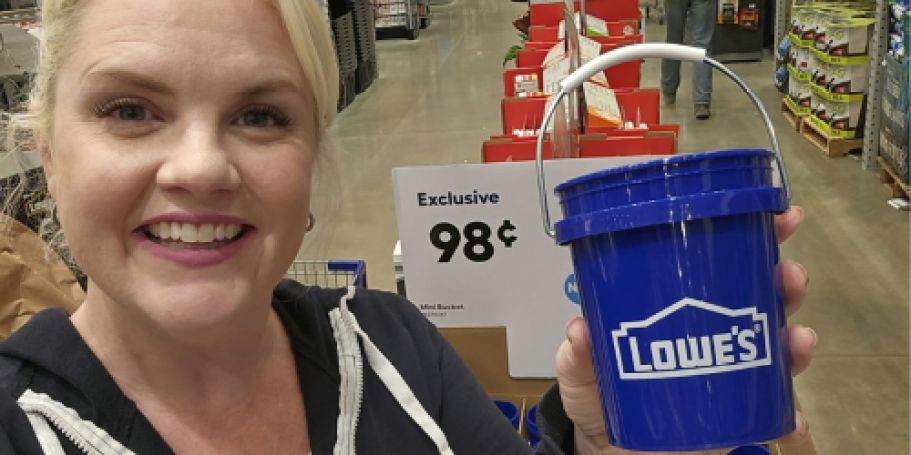 Hurry! The Viral Lowe’s Mini Buckets Are Back & Just 98¢