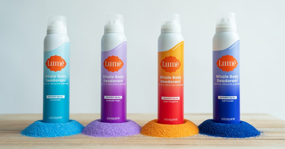 RARE Lume Discount Codes = New Whole Body Spray Deodorant Only $13 Each Shipped