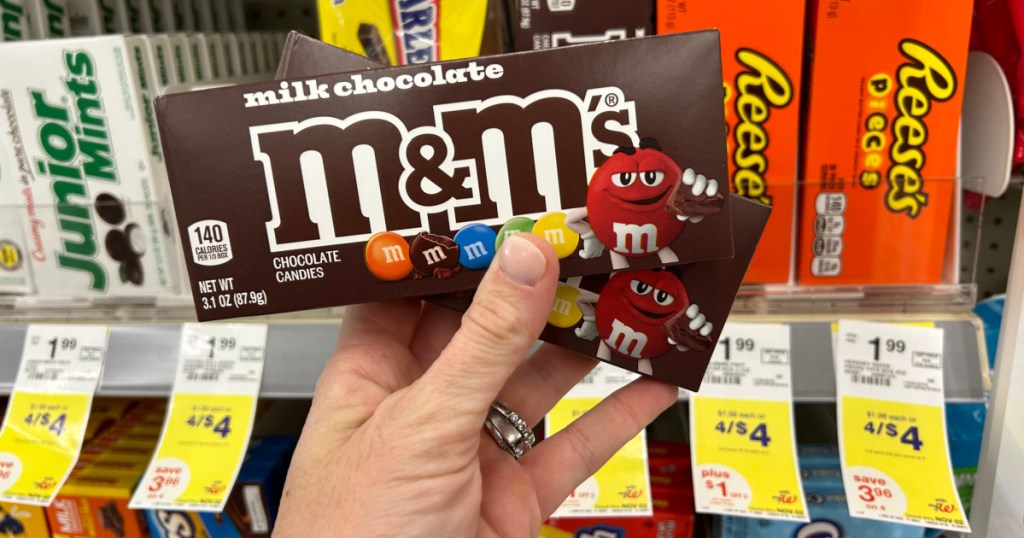 M&M Theater candy box in walgreens store