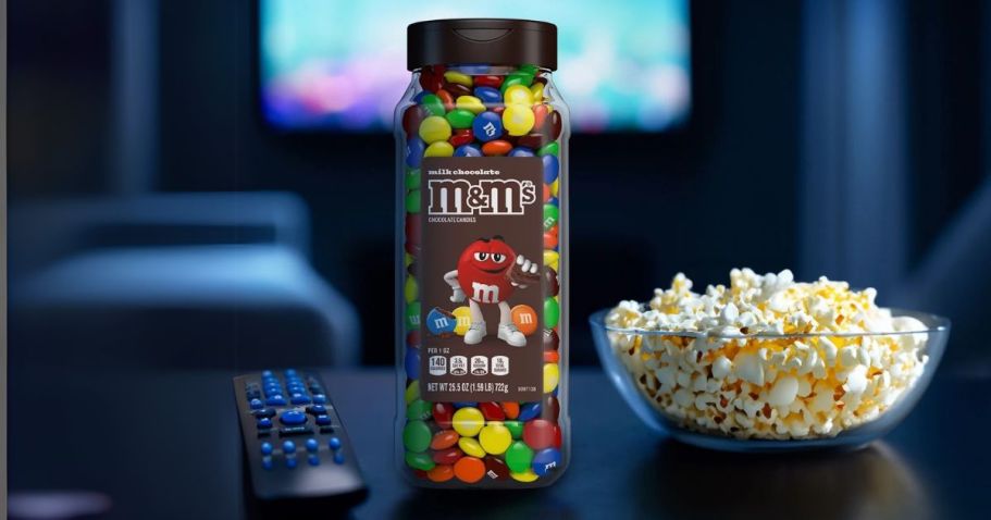 M&M’s 25.5oz Resealable Bulk Candy Jars ONLY $5 on Walmart.com (Reg. $10)