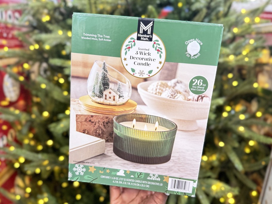 Member’s Mark 3-Wick Snow Globe Candles Just $19.97 at Sam’s Club (In-Store & Online)