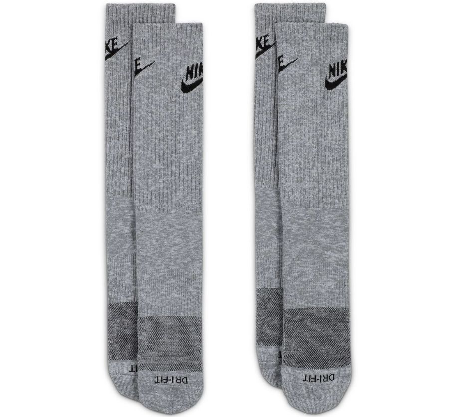 mens 2 pack of gray crew socks