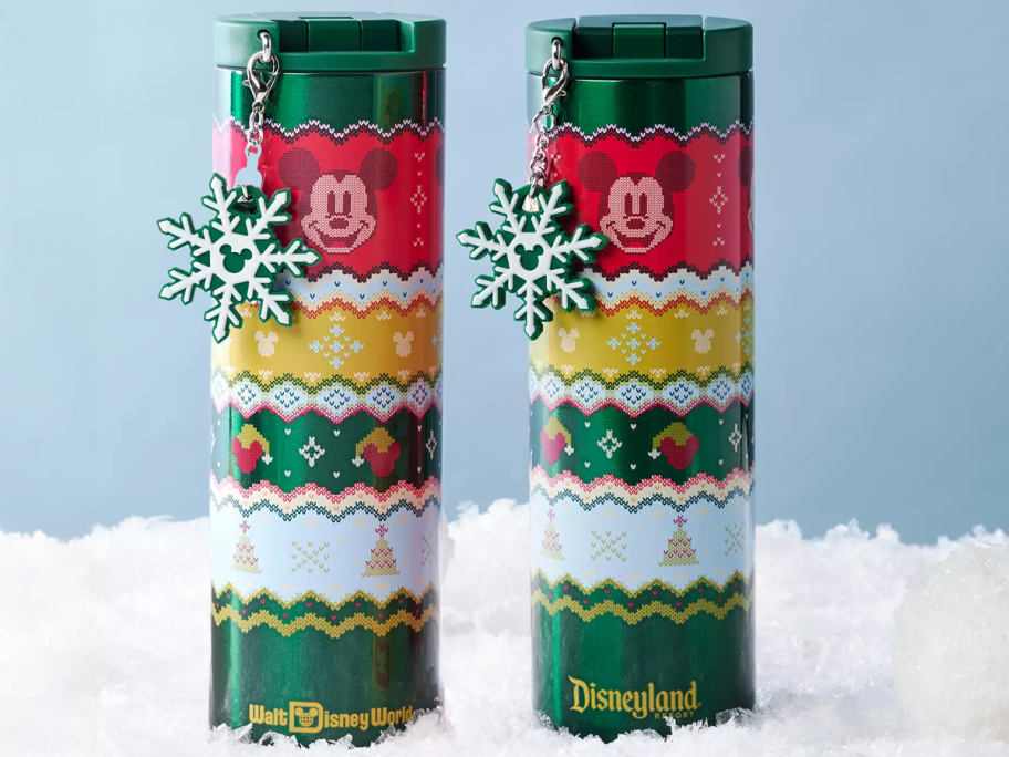 Mickey Mouse Holiday Stainless Steel Starbucks Water Bottle