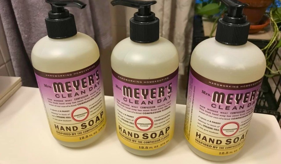 Mrs. Meyer's Liquid Hand Soap 12.5oz 3-Pack in Compassion Flower