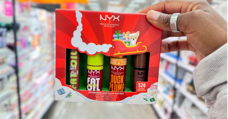 NYX Makeup Fan-Fave Gloss Vault 4-Piece Set Only $20 at Target – Great Stocking Stuffer!