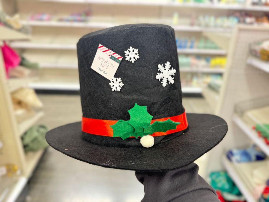 Novelty Hat in hand in store