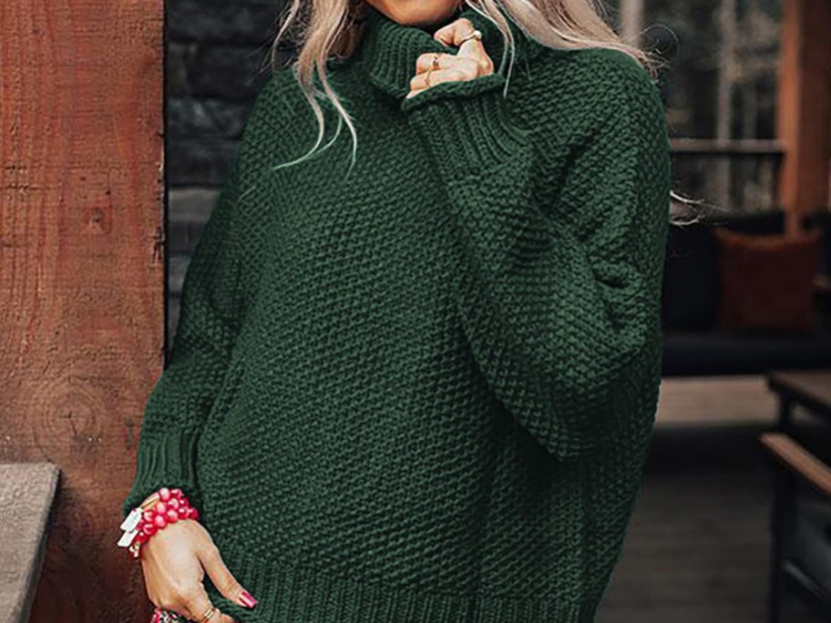 Oversized-turtle-neck-longsleeve-sweater
