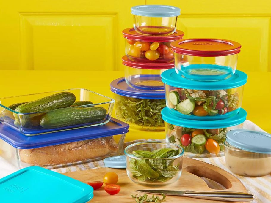 Pyrex 22-Piece Glass Food Storage Set from $23.99 on Kohls.com (Reg. $60)