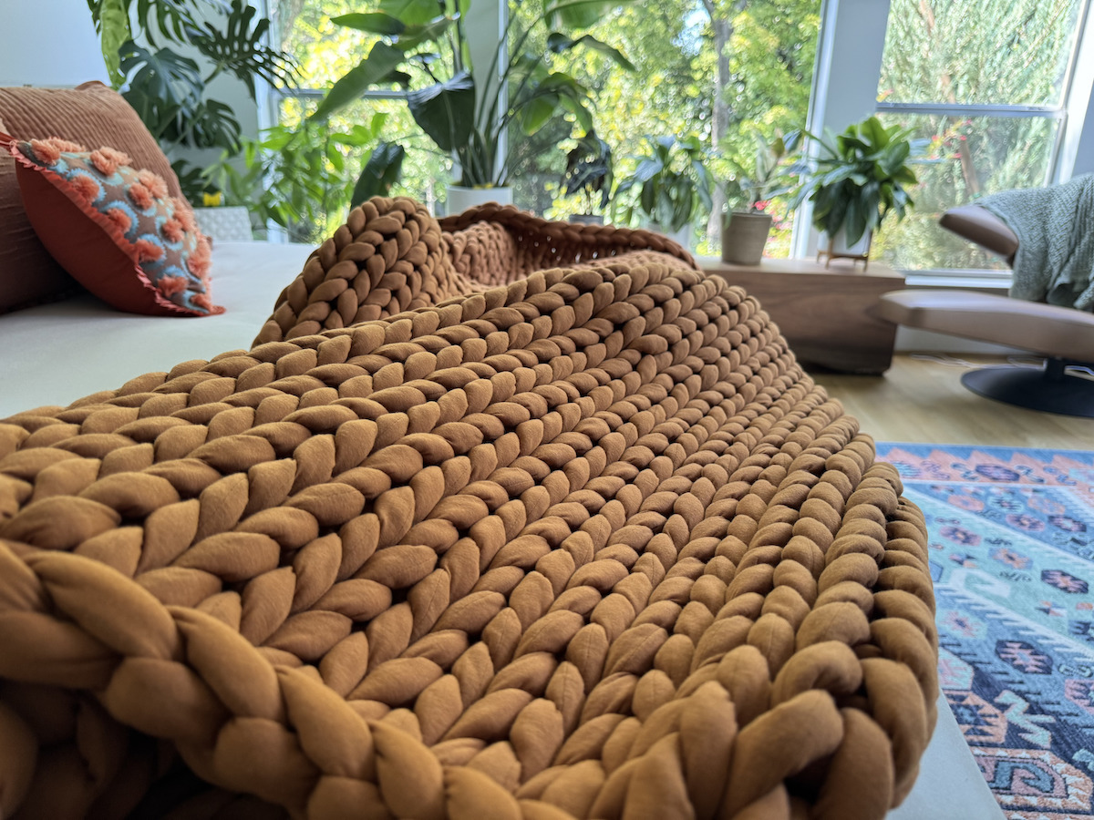 RARE Savings on Quince Chunky Knit Weighted Blanket (Over $90 LESS Than Bearaby!)