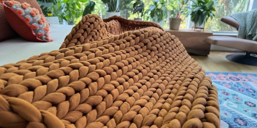 RARE Savings on Quince Chunky Knit Weighted Blanket (Over $90 LESS Than Bearaby!)