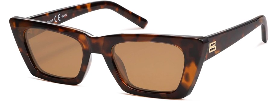 tortoise shell sunglasses with brown lenses