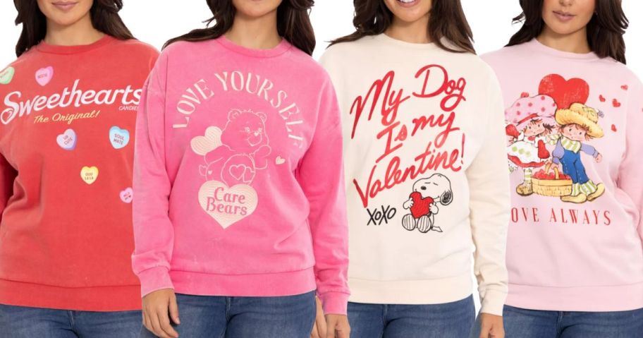 Sam's Club Women's Character Valentine Sweatshirts