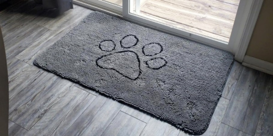 Chenille Dog Door Mat Only $6.99 on Amazon (Helps Stop Muddy Paw Prints!)