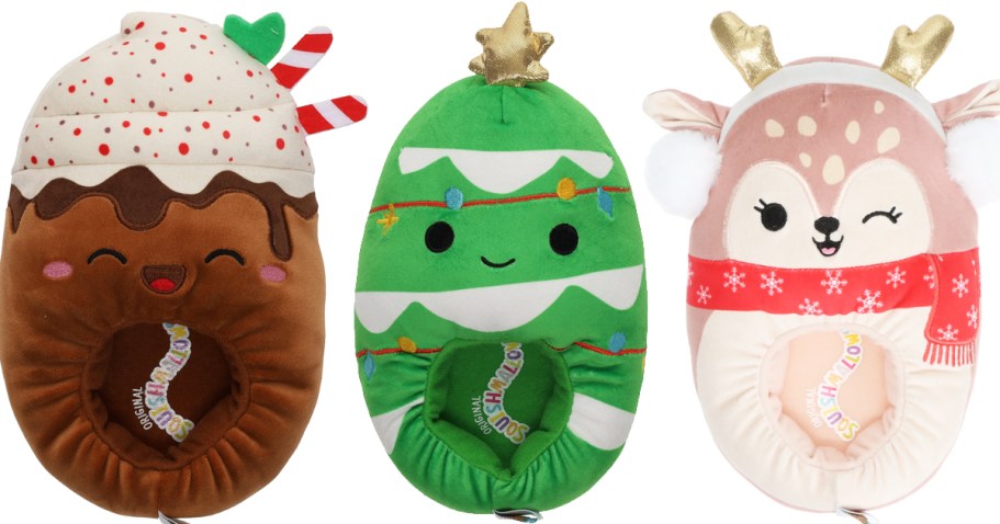 Squishmallows Holiday Slippers Only $14.98 on Walmart.com | Women’s & Kids Sizes