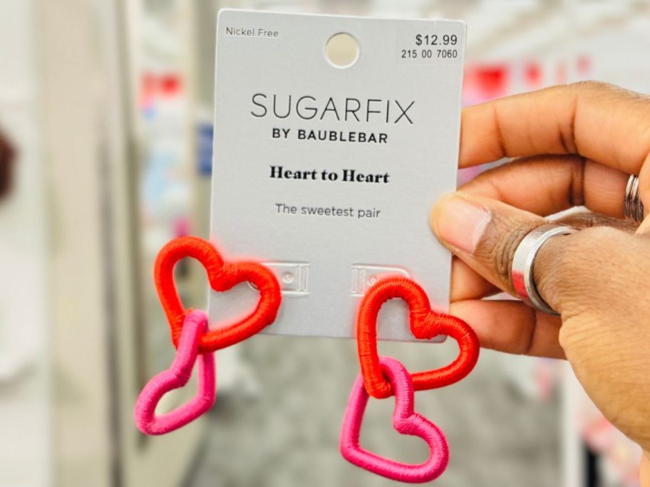 Sugarfix by BaubleBar Heart to Heart Earrings 