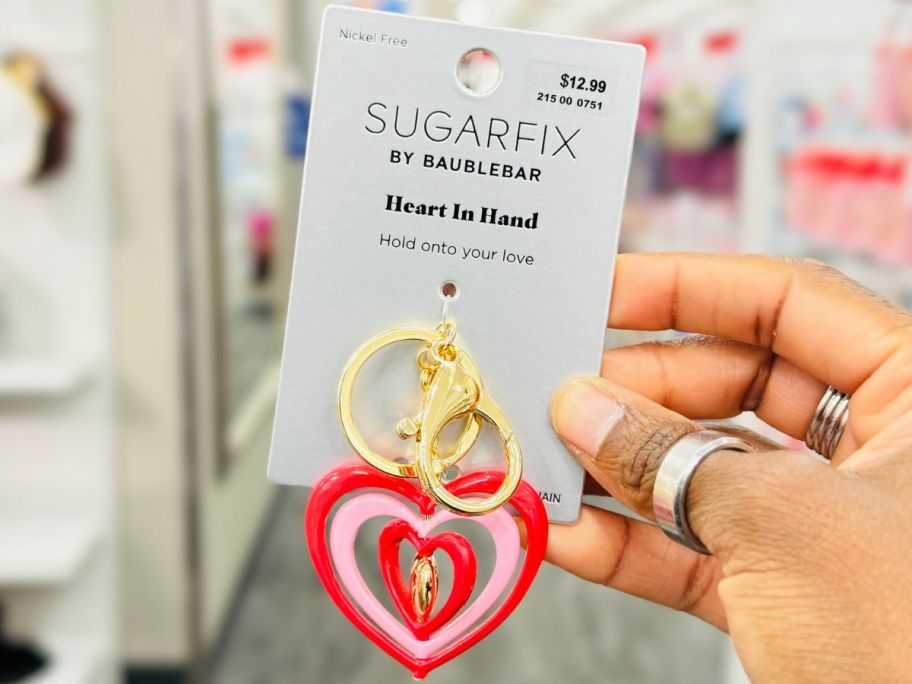 Sugarfix by BaubleBar Heart In Hand Keychain