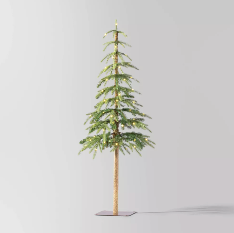 A 4' target christmas tree that comes prelit