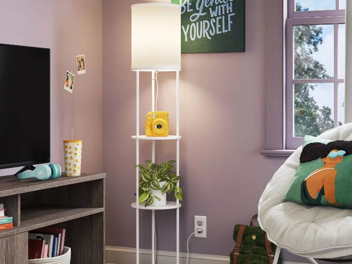 Up to 40% Off Lamps on Target.com | Floor Lamp w/ Shelves Just $24.50 & More!