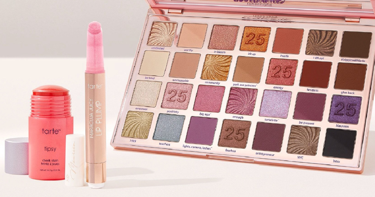 Extra 40% Off Tarte Cosmetics + Free Shipping | Gloss, Cheek Stain & Palette $44 Shipped ($112 Value)