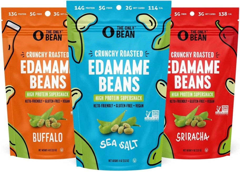 The Only Bean Crunchy Roasted Edamame Beans Snack