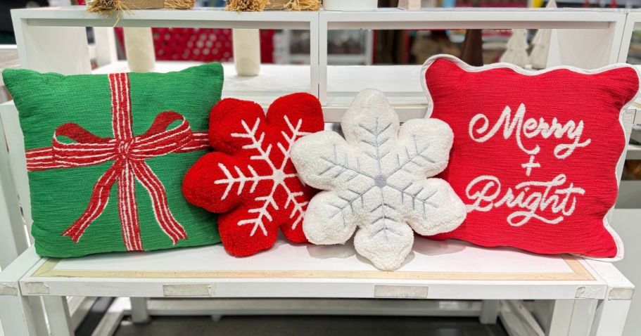 Target Christmas Throw Pillows from $10 – Lots of Fun Holiday Designs!