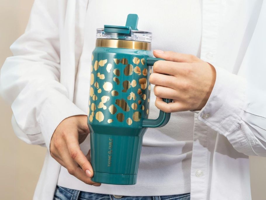 These Thyme & Table 32oz Tumblers Are SO Pretty & Under 17 on Hip2Save