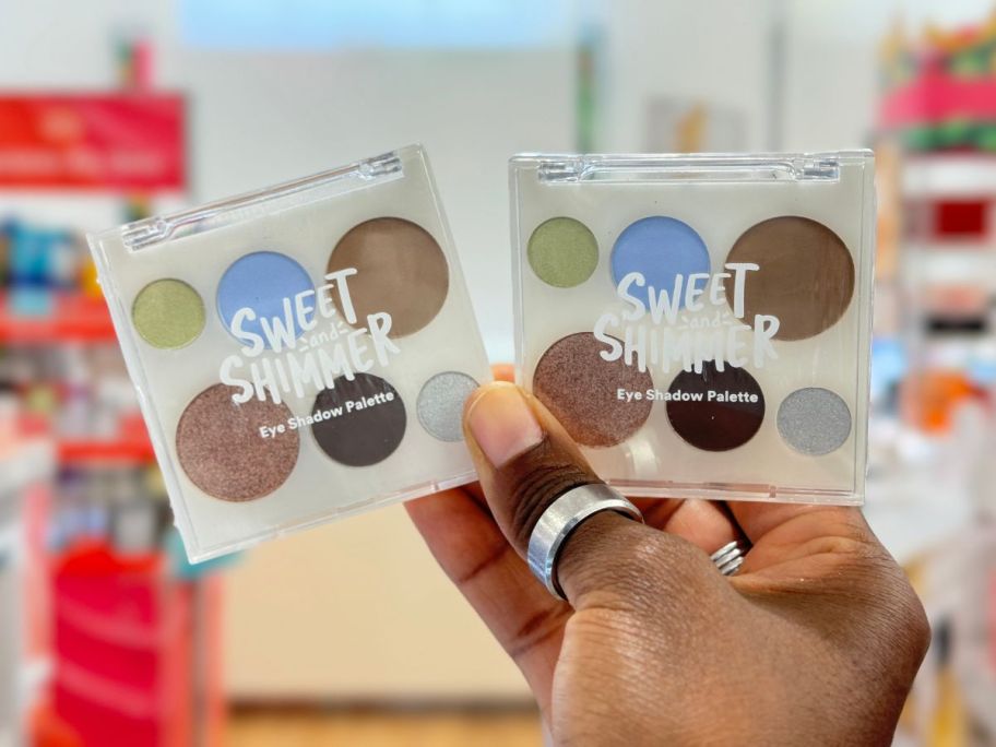 two ulta sweet & shimmer minis in hand in store