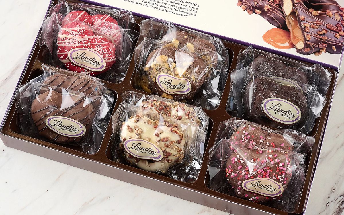 Landies Candies 12-Piece Valentine’s Day Stuffed Pretzels from $27.98 Shipped | Individually Wrapped