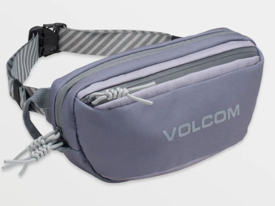 A gray Volcom Mini Dos Pack Waist Bag