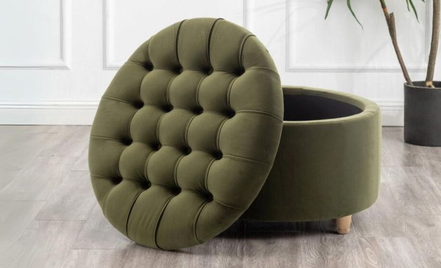 40% Off Target Furniture | Tufted Storage Ottoman Only $119.99 Shipped (Reg. $200)