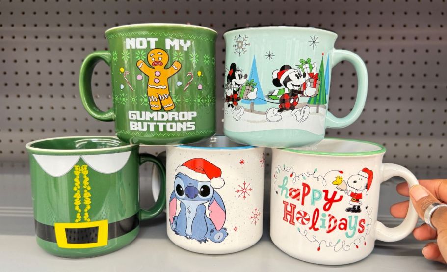 Walmart Character Christmas Mugs Only $6.98 | Disney, Elf, & More