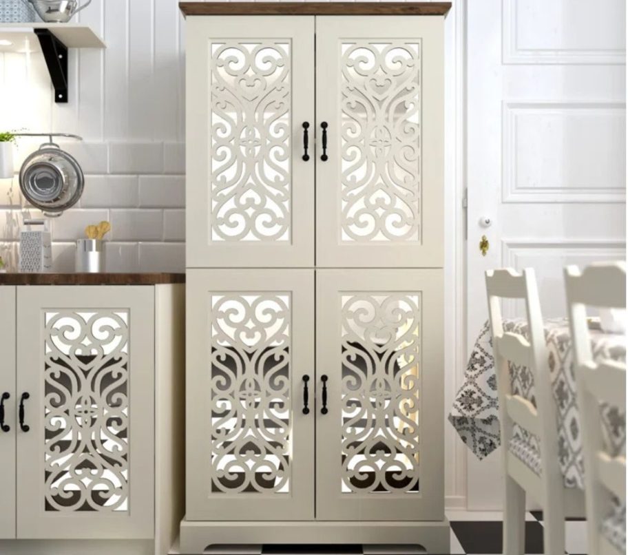 Langley Street Clarksville 63.6'' 4-Door Kitchen Pantry 