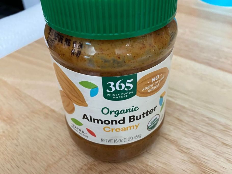 Whole Foods Market Creamy Almond Butter Just $7.44 Shipped on Amazon (Reg. $14)