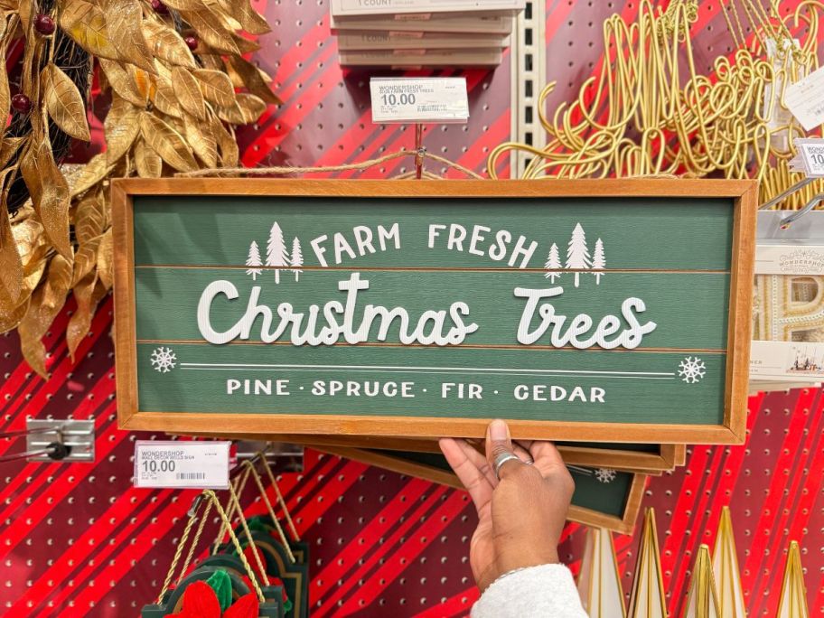 Wondershop farm fresh sign