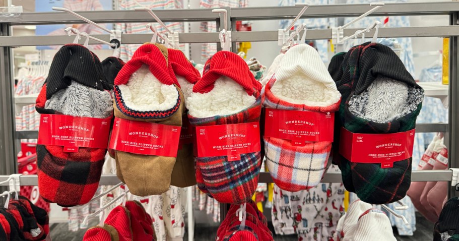 Cozy Christmas Slippers Just $10 on Target.com | Plaid, Reindeer, & More!