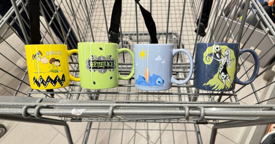 Zak! Character Mugs in a cart