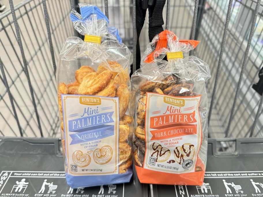 2 bags of Mini Palmiers Original or Dark Chocolate Cookies